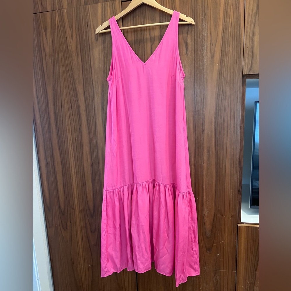 H&M Vibrant Pink Sleeveless Maxi Dress